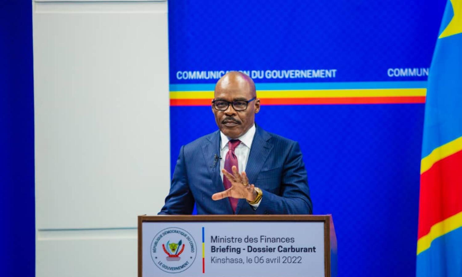 Ministre des Finances Nicolas Kazadi, briefing sur le dossier carburant. 