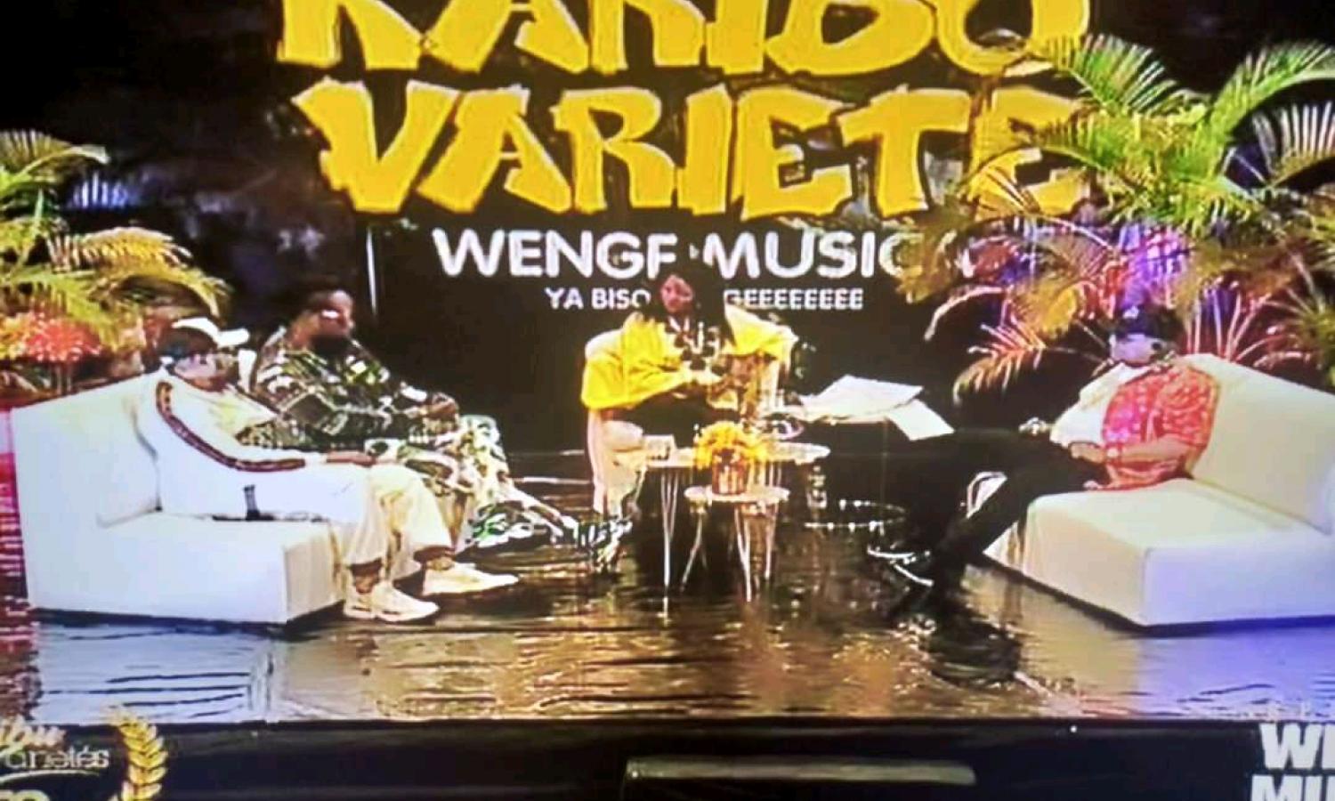 Les leaders de Wenge Musica BCBG sur le plateau télé de la RTNC 