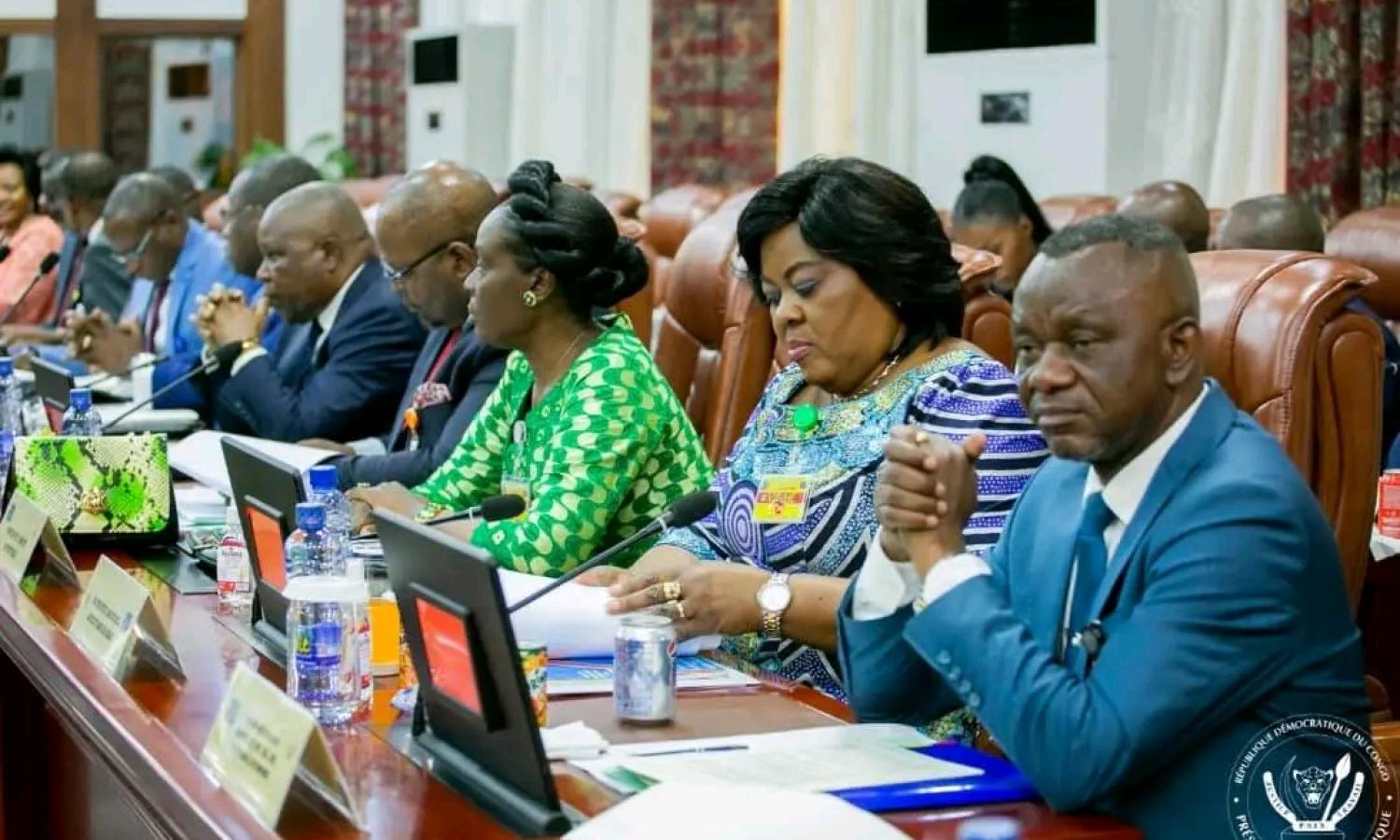 Les membres du gouvernement congolais 