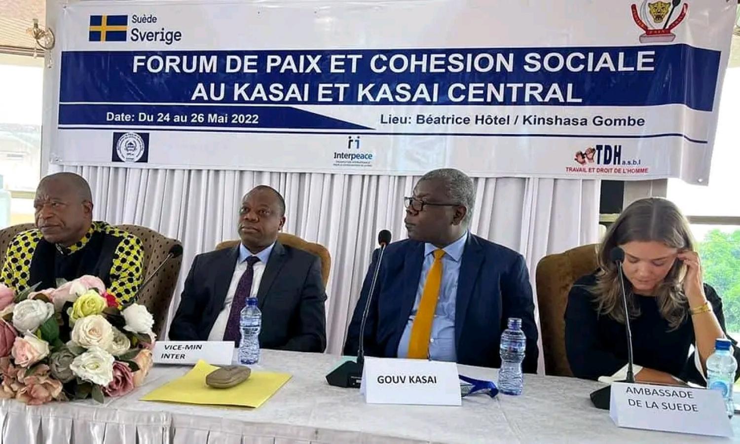 Forum sur la paix au Kasaï 