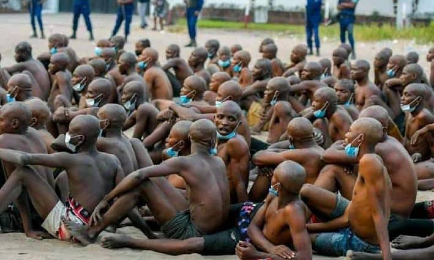 Groupe des jeunes délinquants transférés à Kanyama Kasese