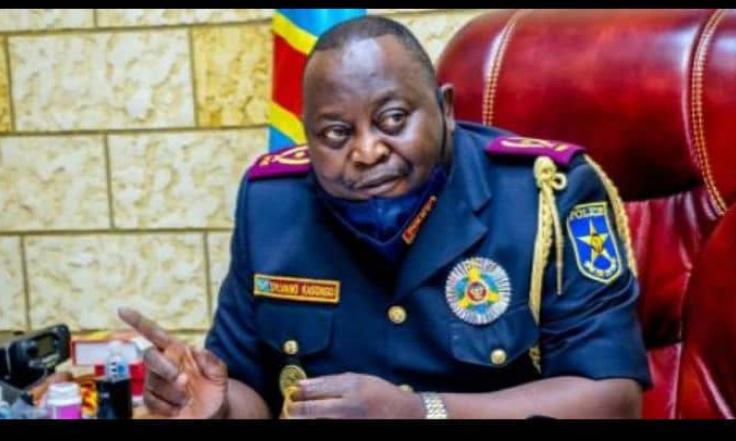 Général Sylvano Kasongo, responsable de la police de la ville de Kinshasa 