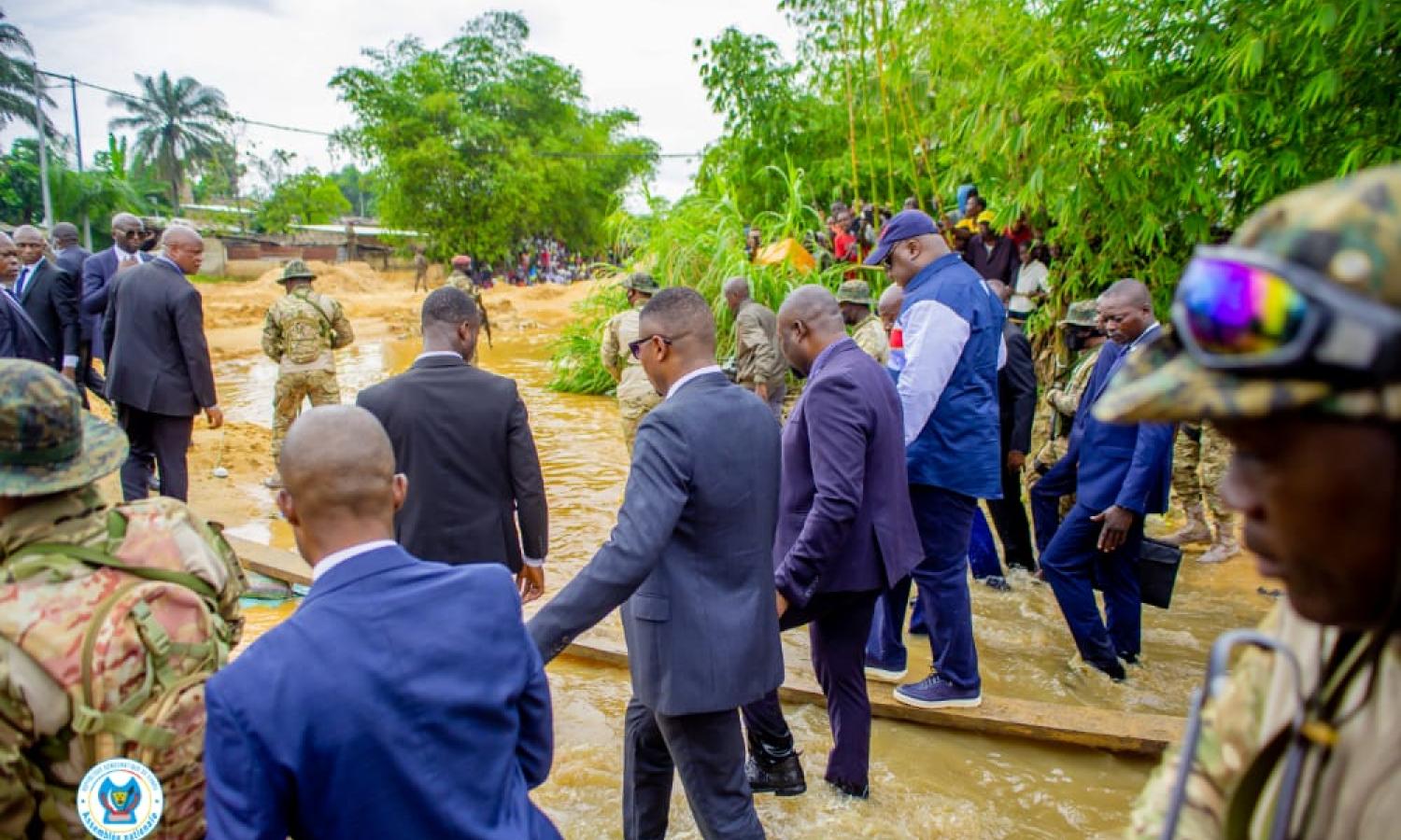 Le Président de la République Félix Tshisekedi à Camp Luka dans la commune de Ngaliema
