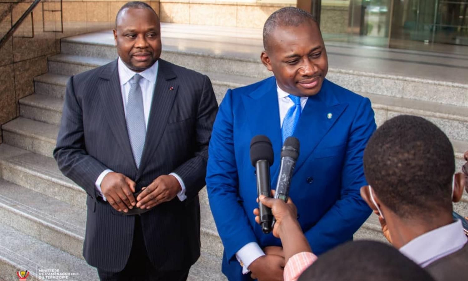 Guy Loando et Jean Bouya s'entretiennent sur la gestion de l'espace physique de leurs pays