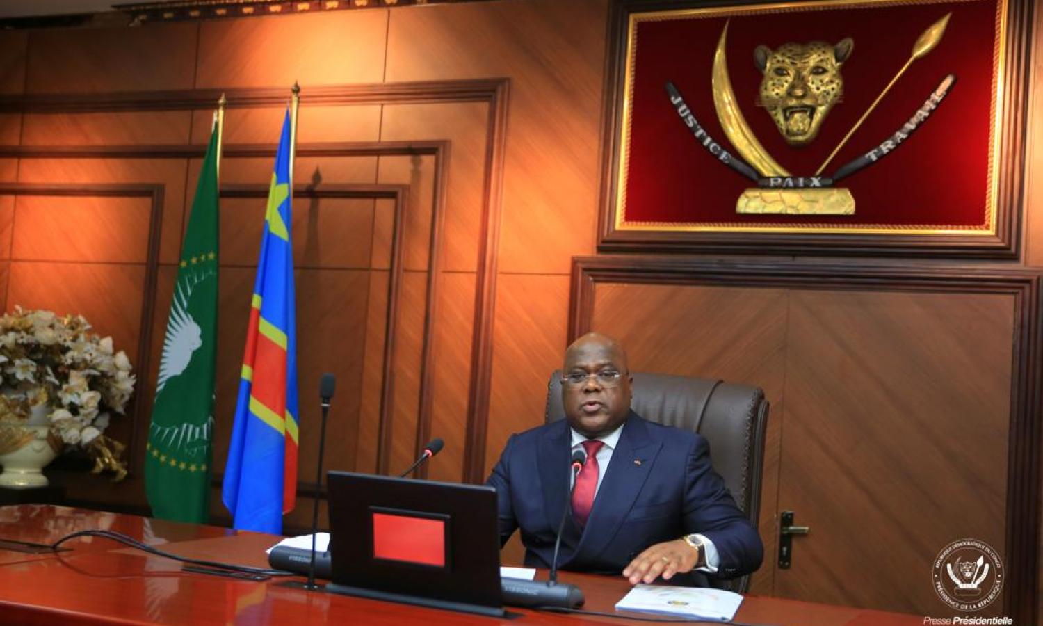 Félix Tshisekedi lors de la réunion du conseil d'État 