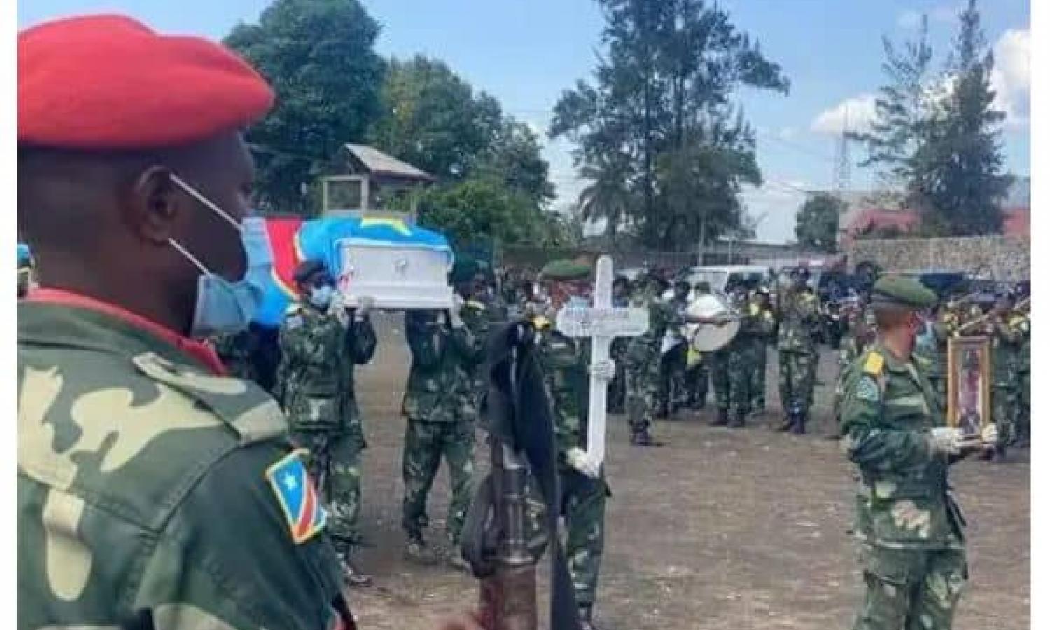 Des hommages dignes rendus aux officiers FARDC morts lors des affrontements contre le M23