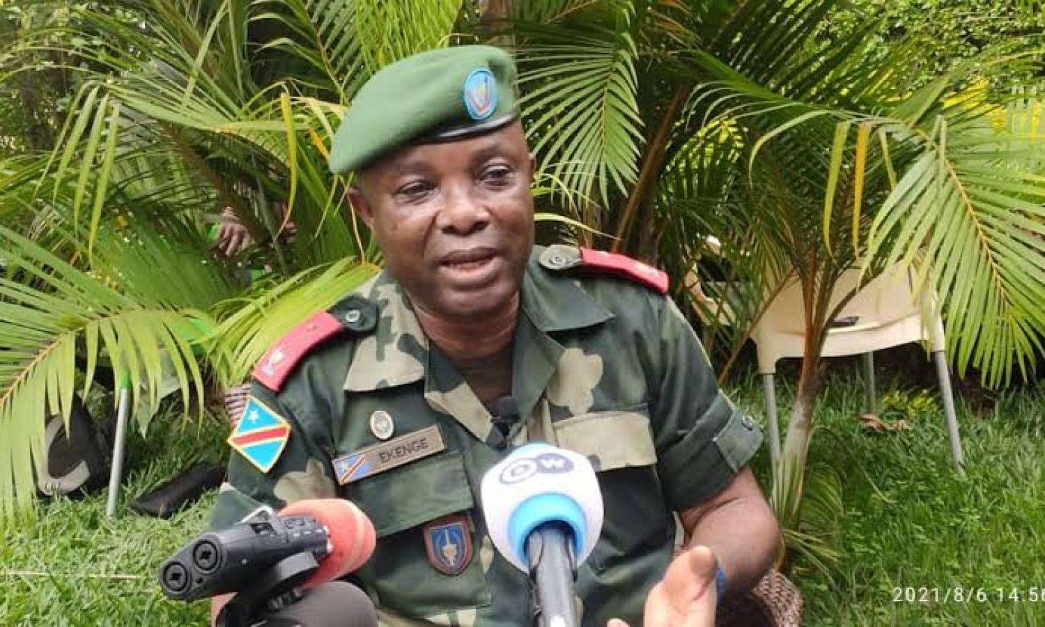 Le porte-parole du gouverneur militaire de la province du Nord-Kivu, le général de brigade Sylvain Ekenge Bomusa Efomi 