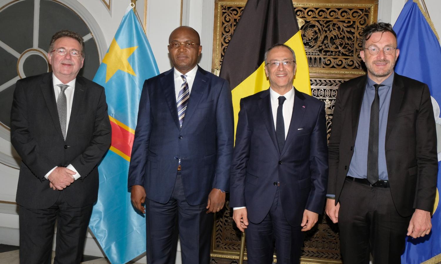 Gentiny  Ngobila en visite à Bruxelles