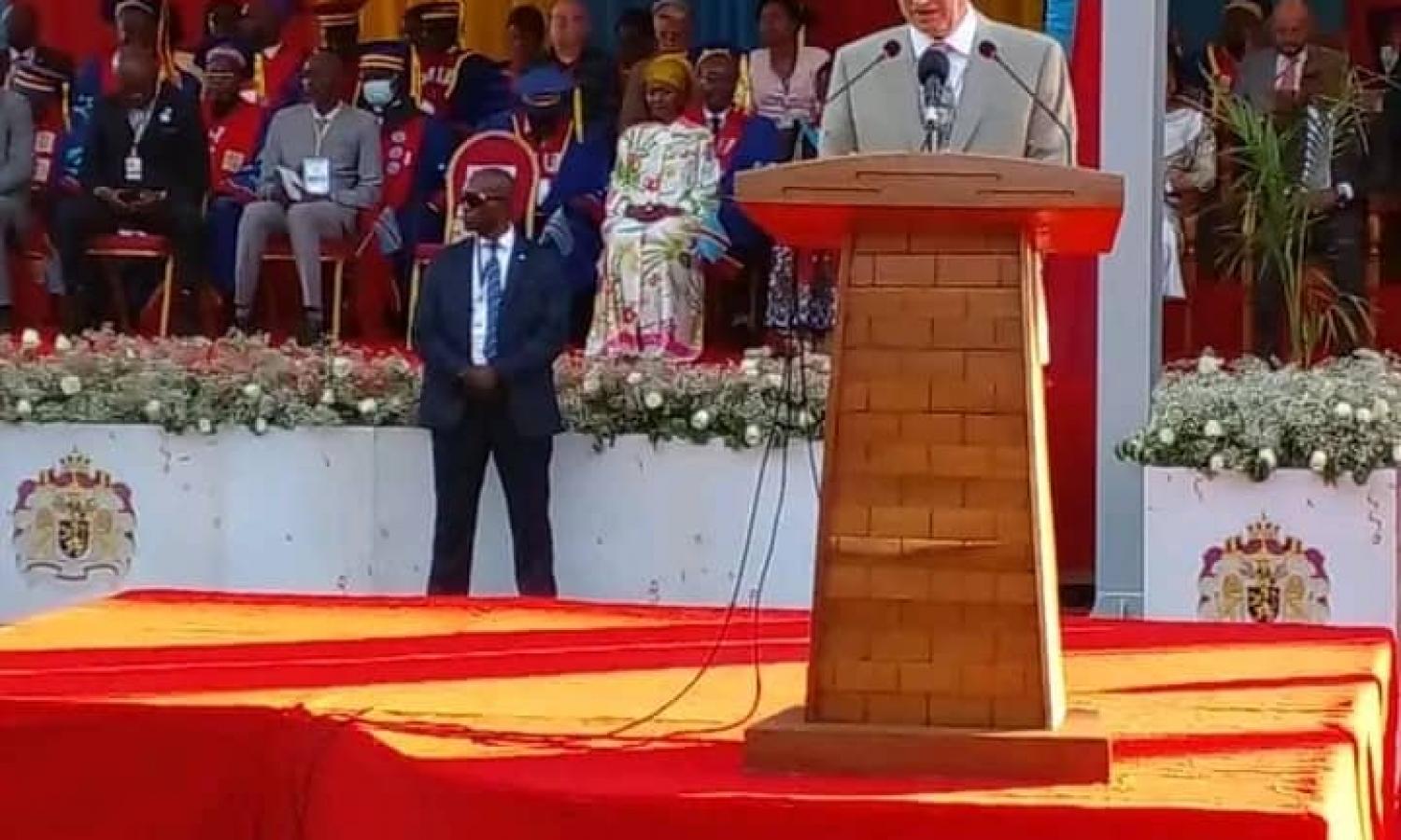 Le Roi Philippe à l'université de Lubumbashi 