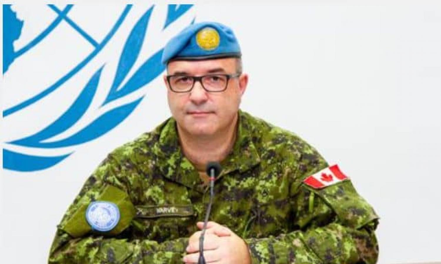 Le lieutenant colonel Frédéric Harvey, porte-parole des casques bleus de la MONUSCO 