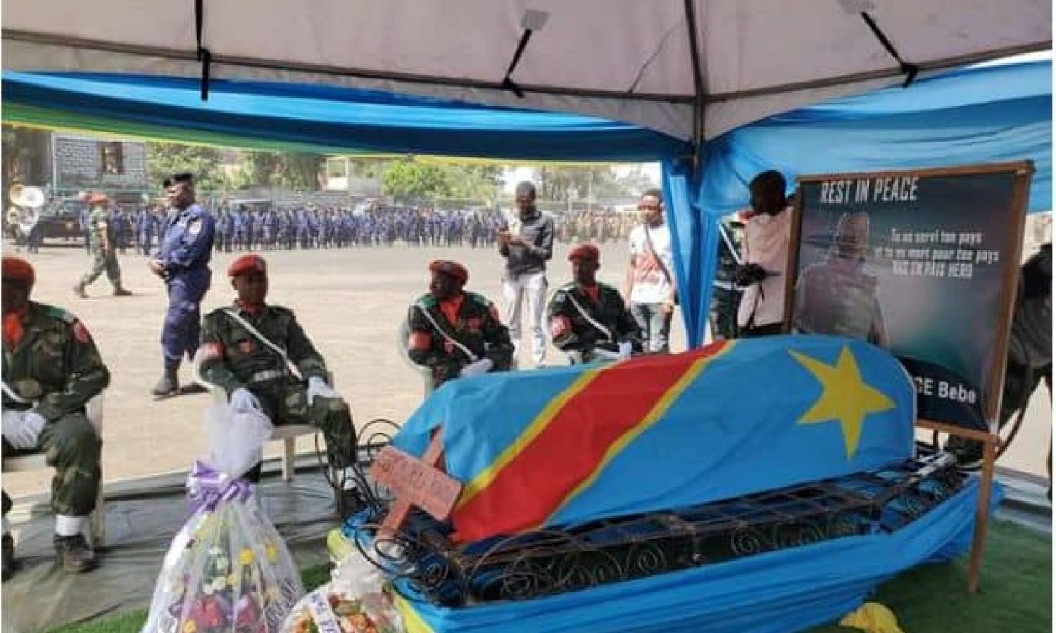 Inhumation de Mokili Kingombe, élément FARDC tué à la frontière congolo-rwandaise à Goma