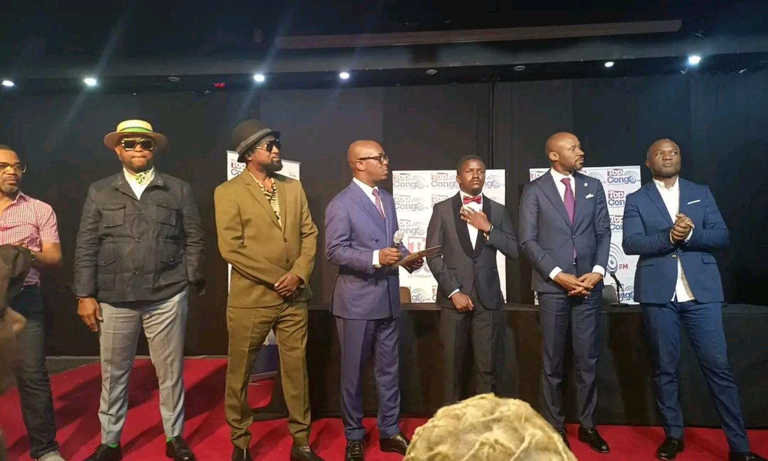 Les membres du groupe Wenge Musica 