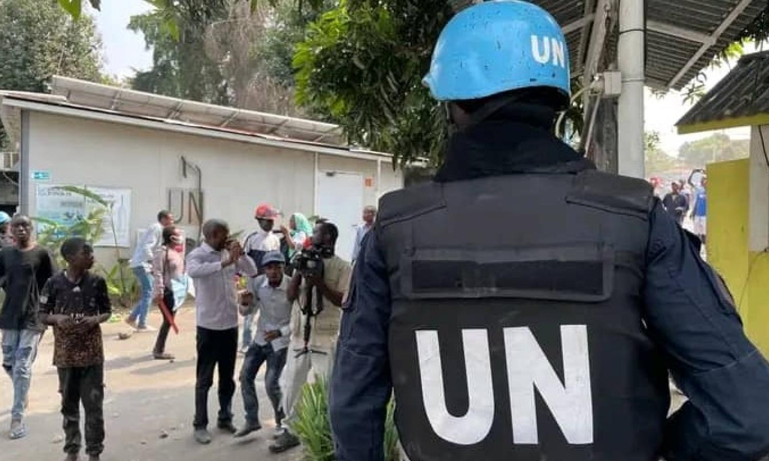Image illustrative de manifestations anti-MONUSCO à Goma