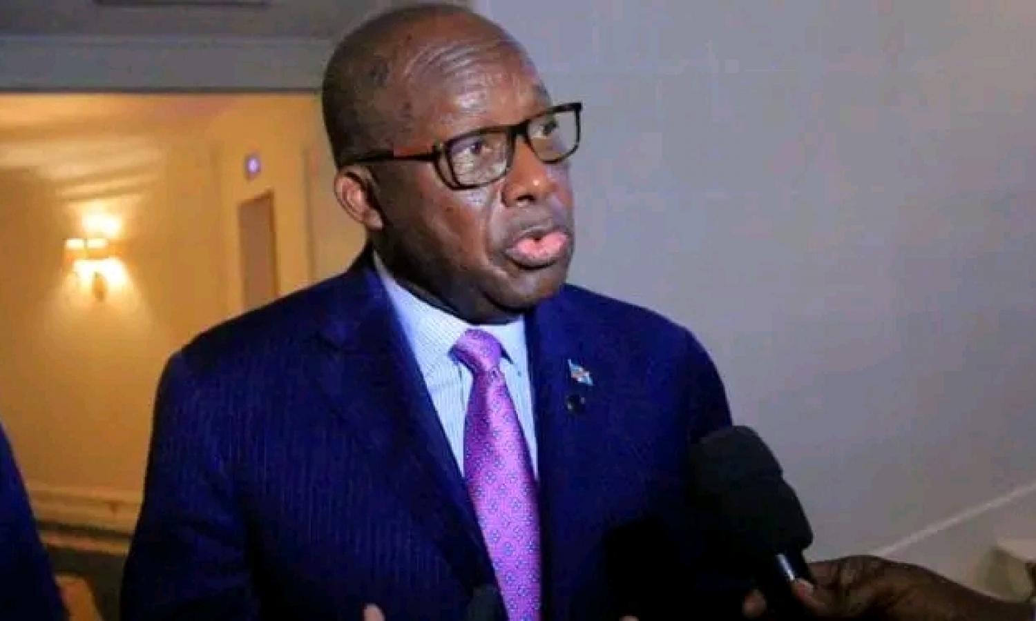 Le vice-premier ministre et ministre en charge des Affaires étrangères, Christophe Lutundula