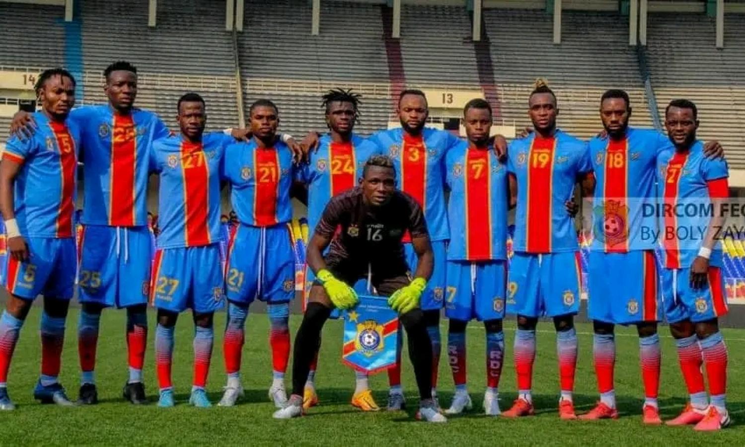 Les Léopards A' de la RDC au stade des Martyrs de Kinshasa 