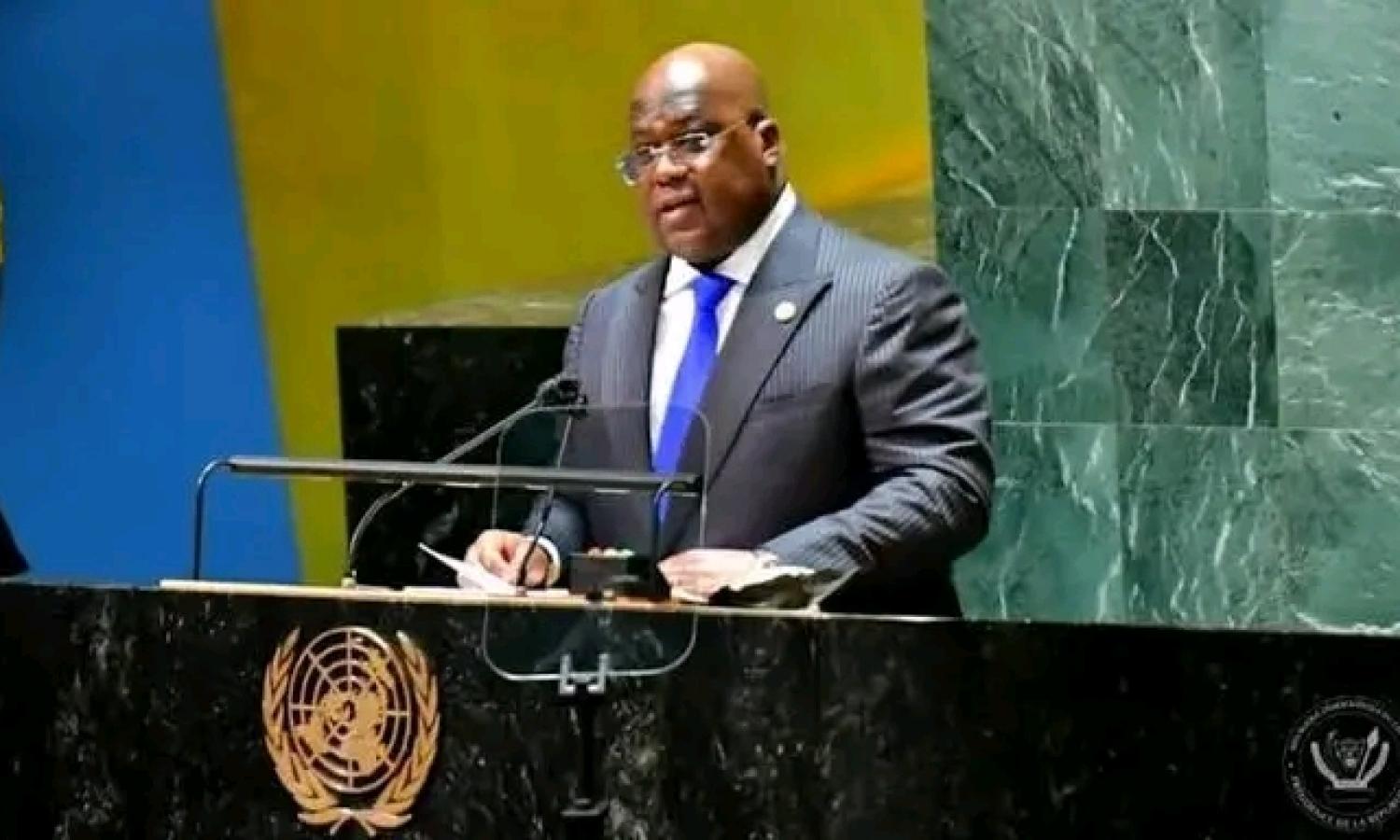 Félix Tshisekedi à la tribune de l'ONU 