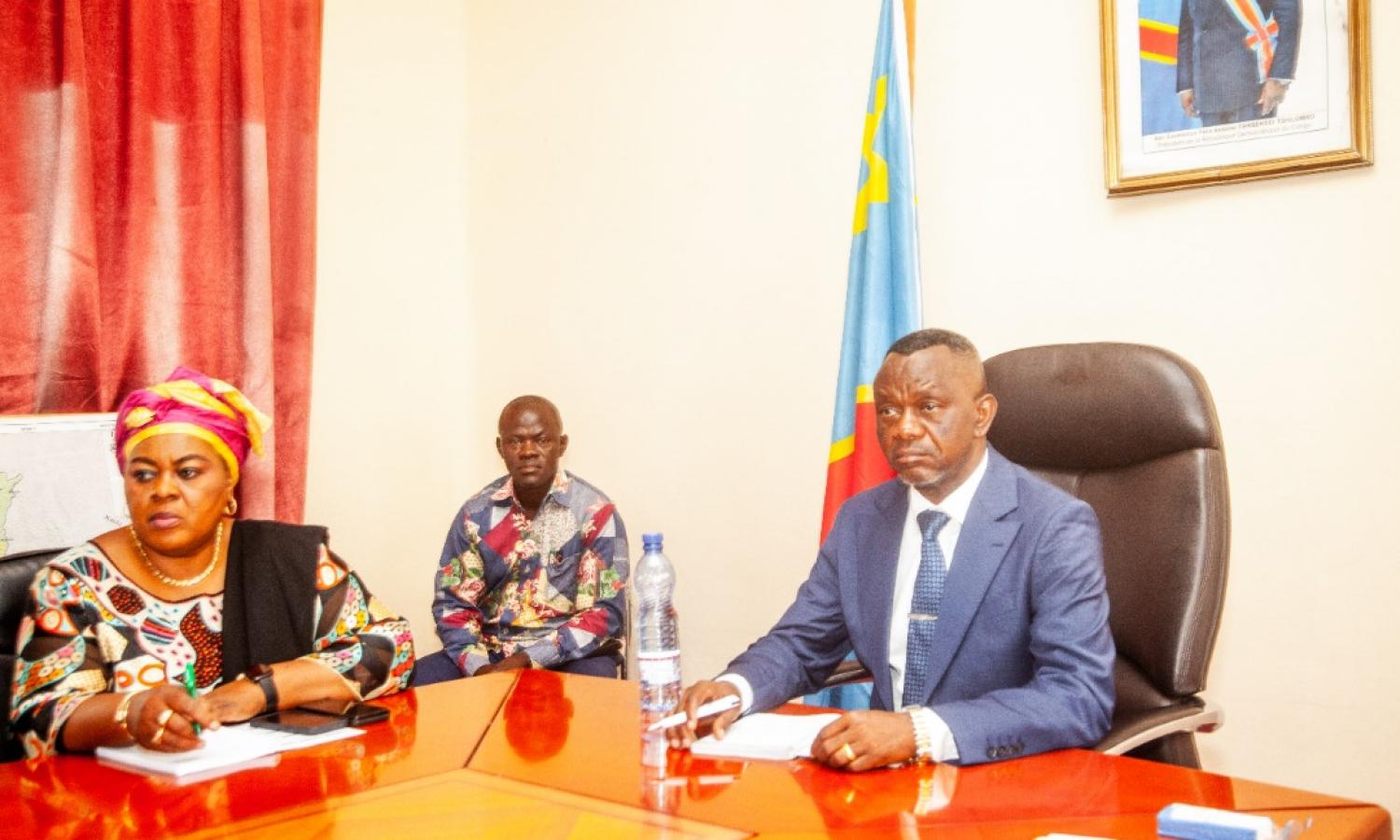 Le vice-premier ministre, ministre de l'intérieur Daniel Aselo Okito