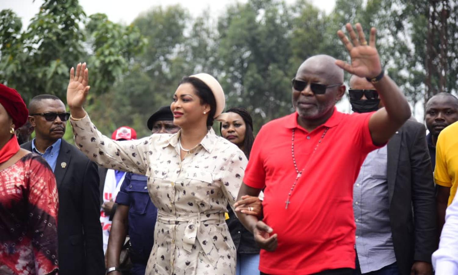 Le couple Vital et Amida Kamerhe à Goma 