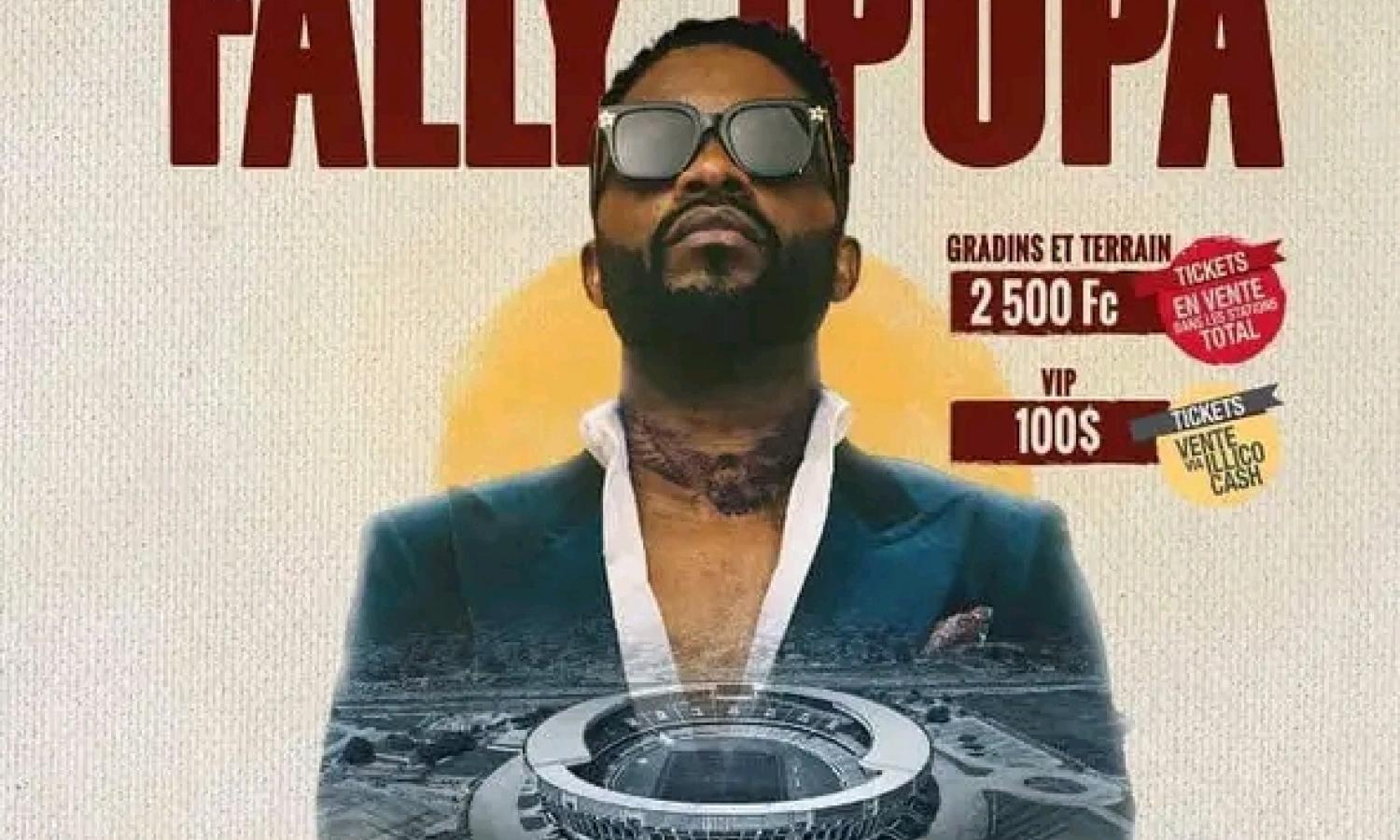 L'affiche du concert de Fally Ipupa au stade des Martyrs