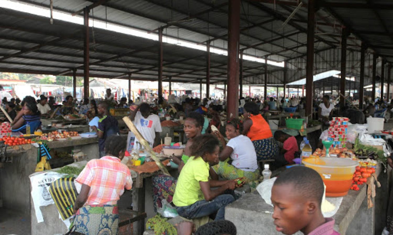 Image illustrative d'un marché congolais à Kinshasa