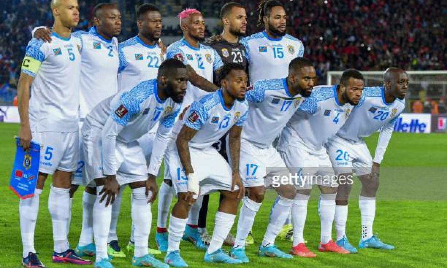 Les Léopars de la RDC lors de barrage retour contre le Maroc à Rabat 
