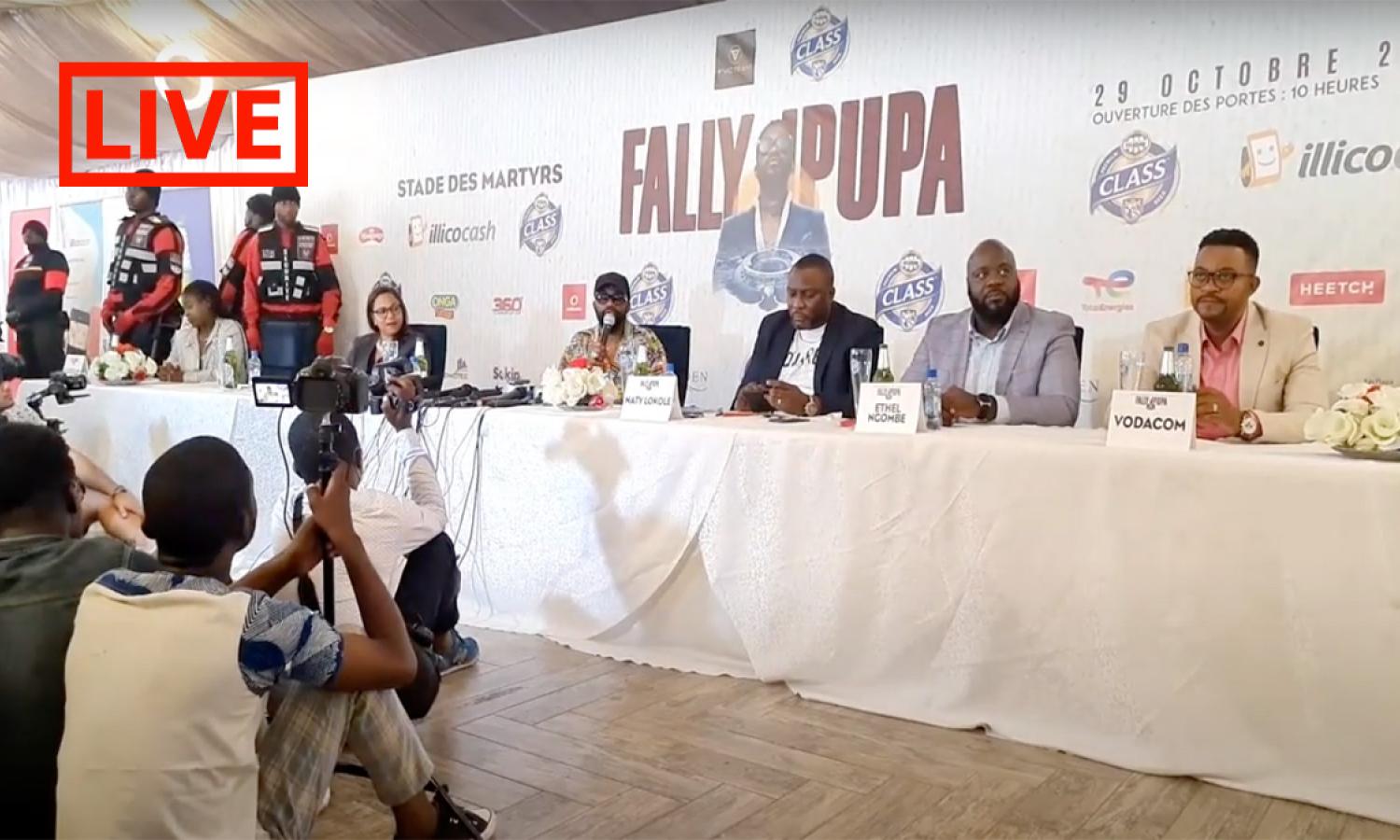 Fally Ipupa en conférence de presse à Kinshasa 