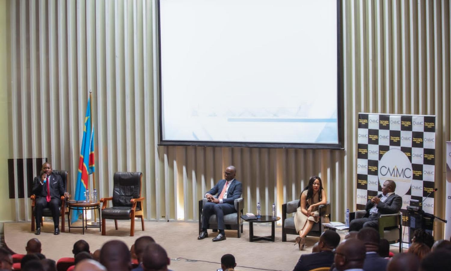 Les intervenants du premier colloque des mines et carrières, organisé à Kinshasa 