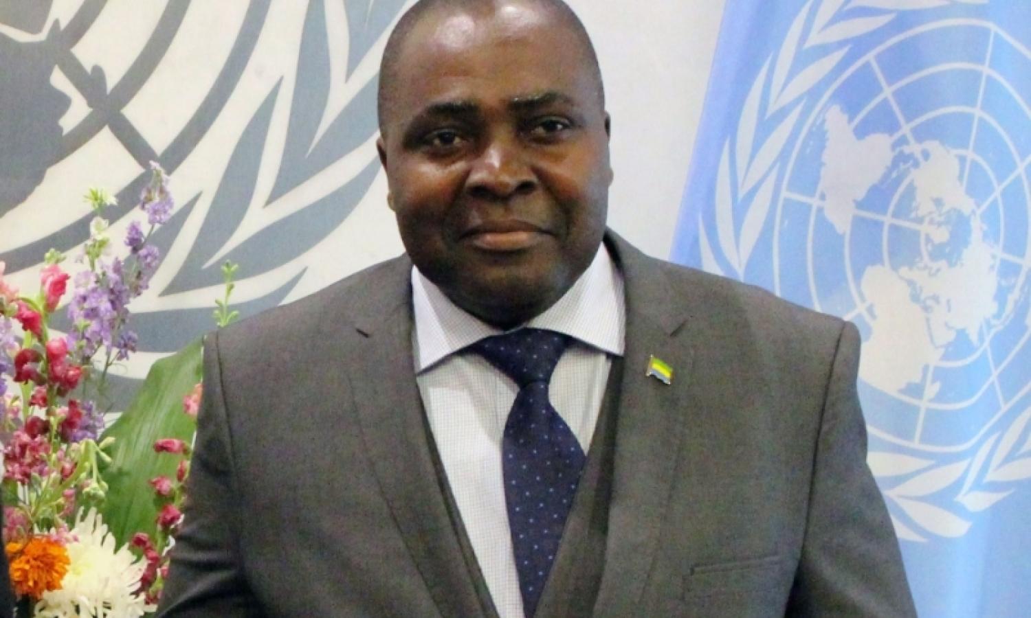 Le président du comité des sanctions du Conseil de sécurité de l'ONU, Michel-Xavier Biang
