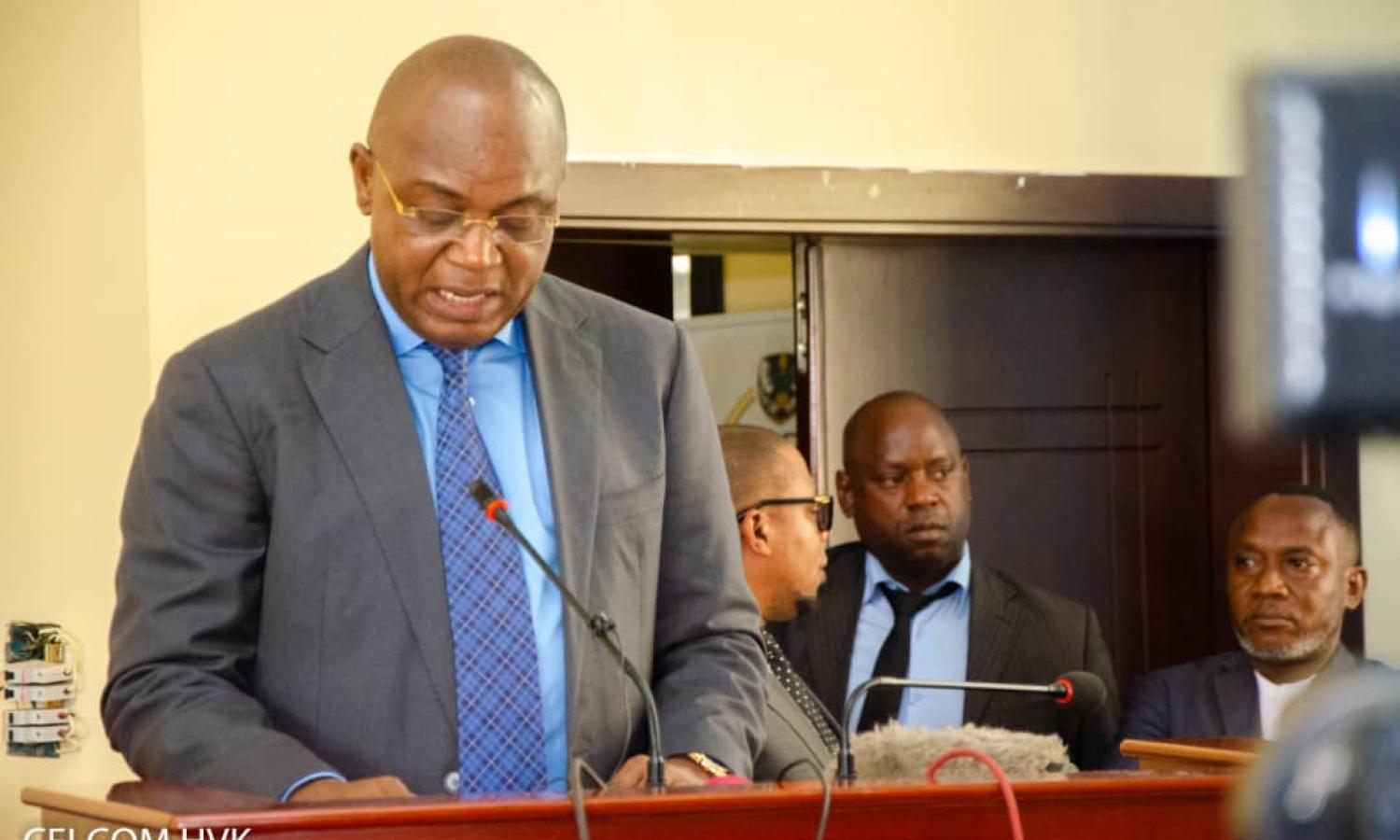 Le gouverneur de Kinshasa Gentiny Ngobila 