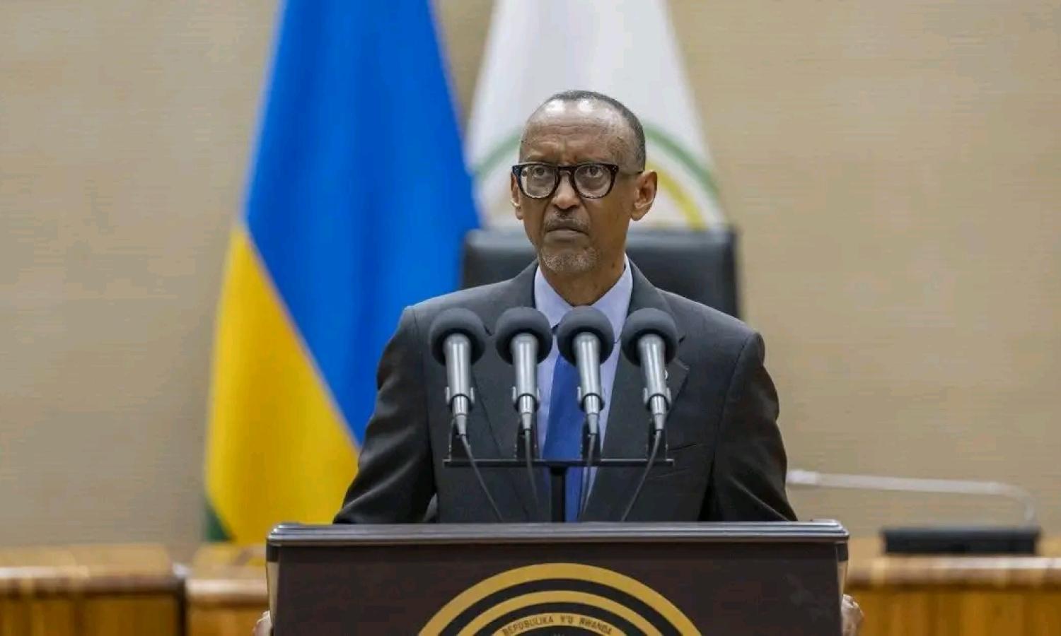Le président Paul Kagame devant les députés et sénateurs rwandais