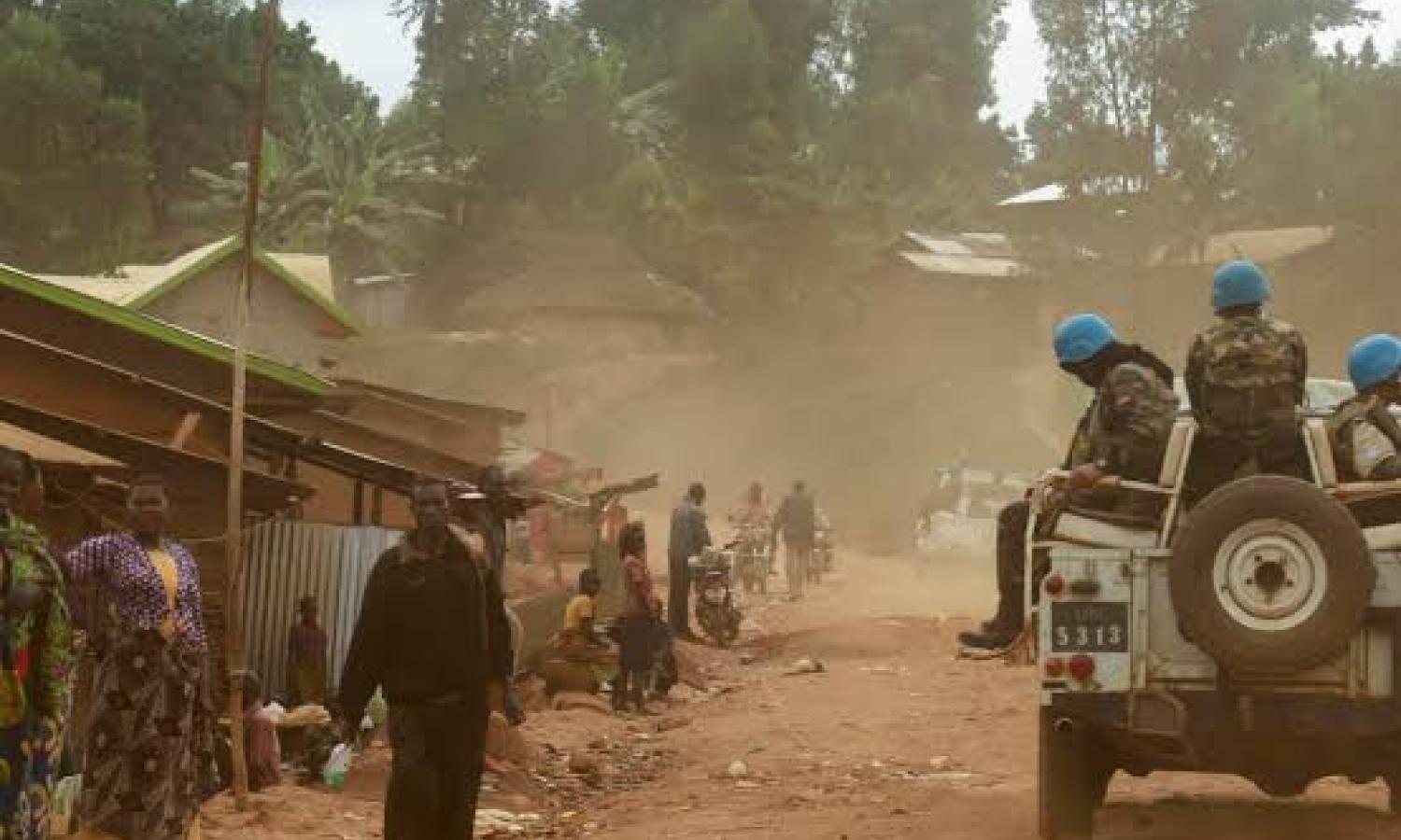 Un véhicule des Nations unies dans la province de l'ituri 