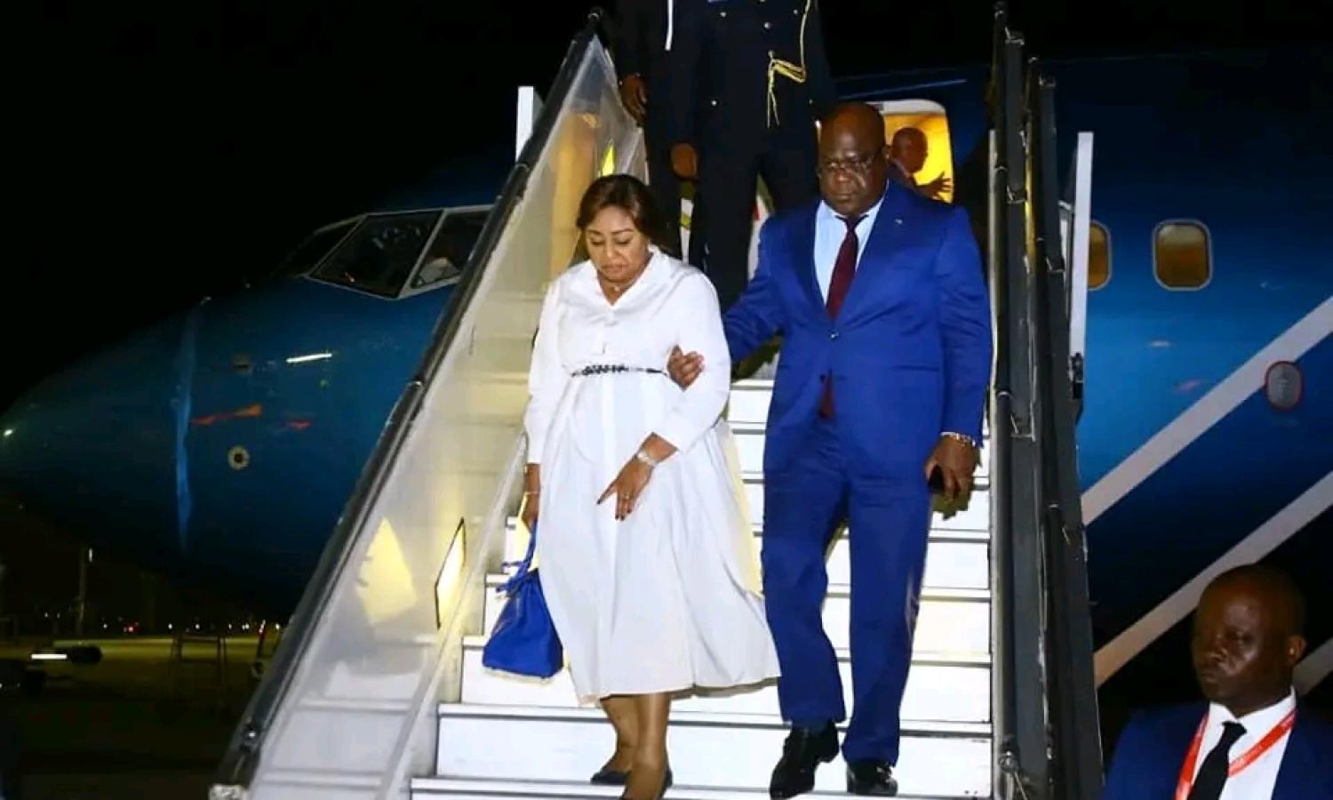 Le couple présidentiel Félix et Denise Tshisekedi séjournent en Afrique du Sud pour le forum international Minier Indaba 