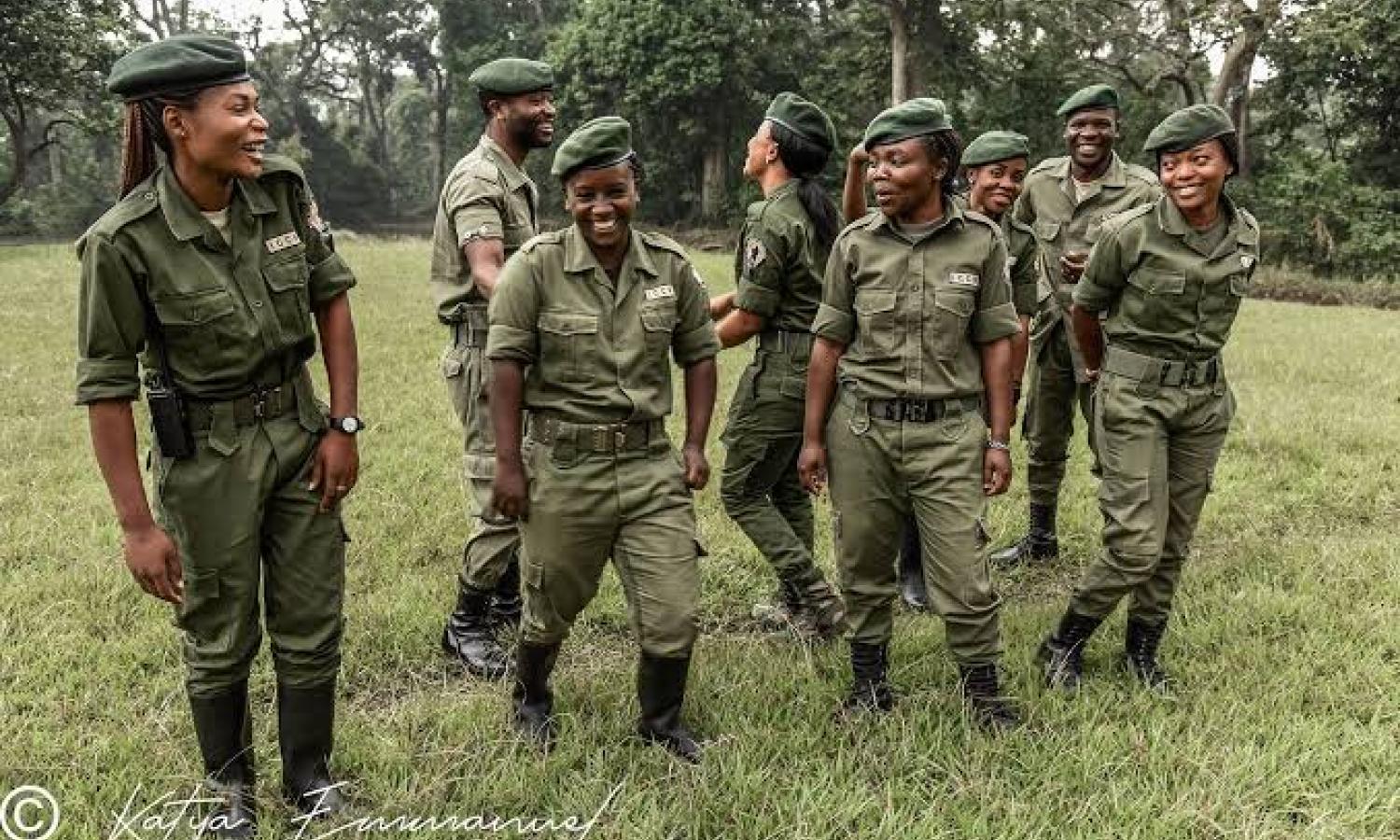Des éco-gardes du parc national de Virunga 
