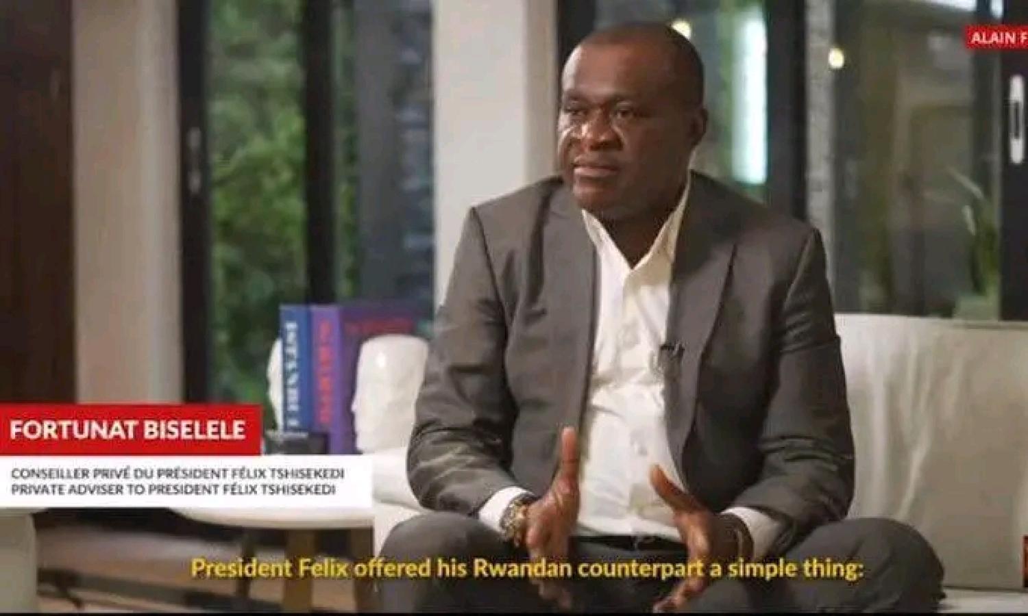 Fortunat Biselele Kayipangi, ancien conseiller privé du chef de l’État Félix Tshisekedi
