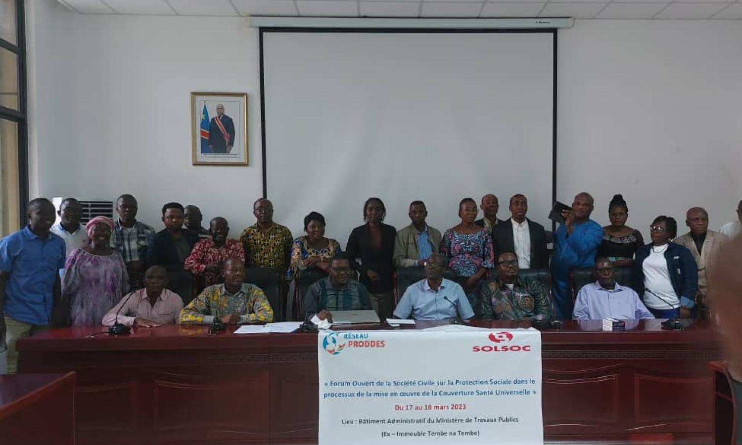 Les représentants des mutuelles de santé et des organisations de la société civile congolaise