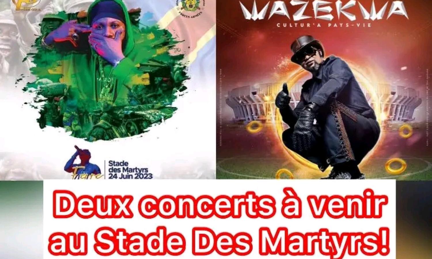 L'affiche des concerts de Ferre Gola et Félix Wazekwa