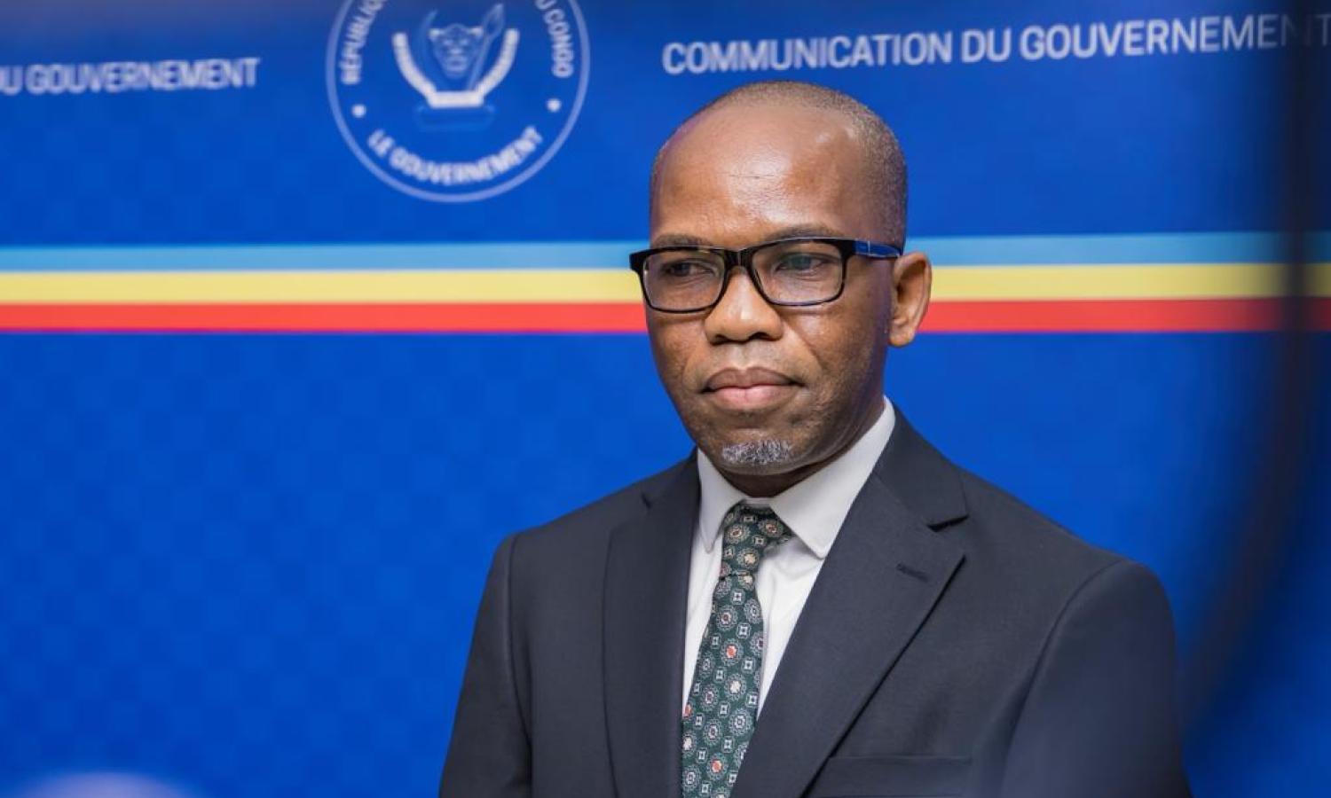 Le directeur général de l'ICCN Yves Ngangay Milane après son échange avec le ministre de l'Aménagement du territoire Guy Loando. 