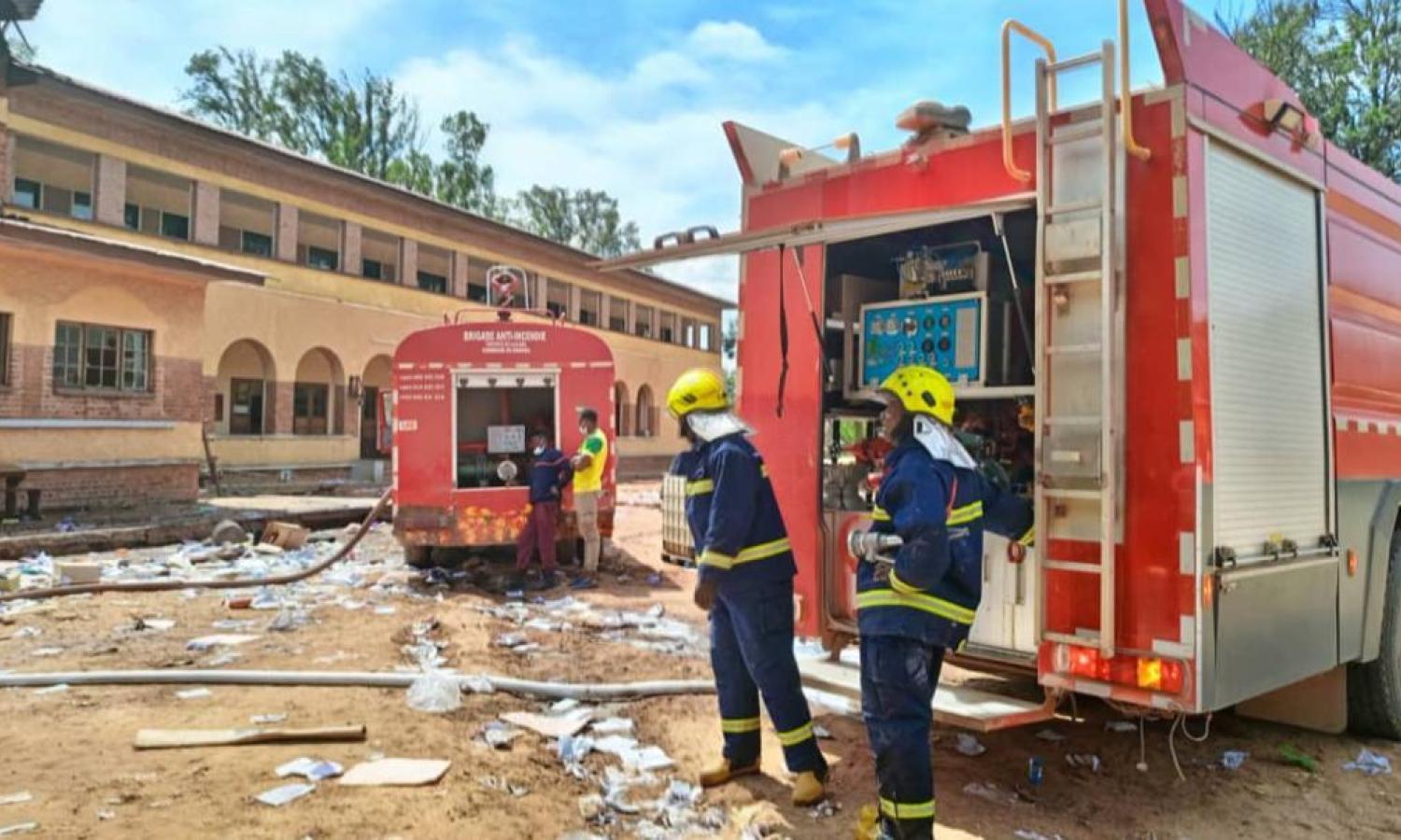 Incendie du lycée Mwanga 