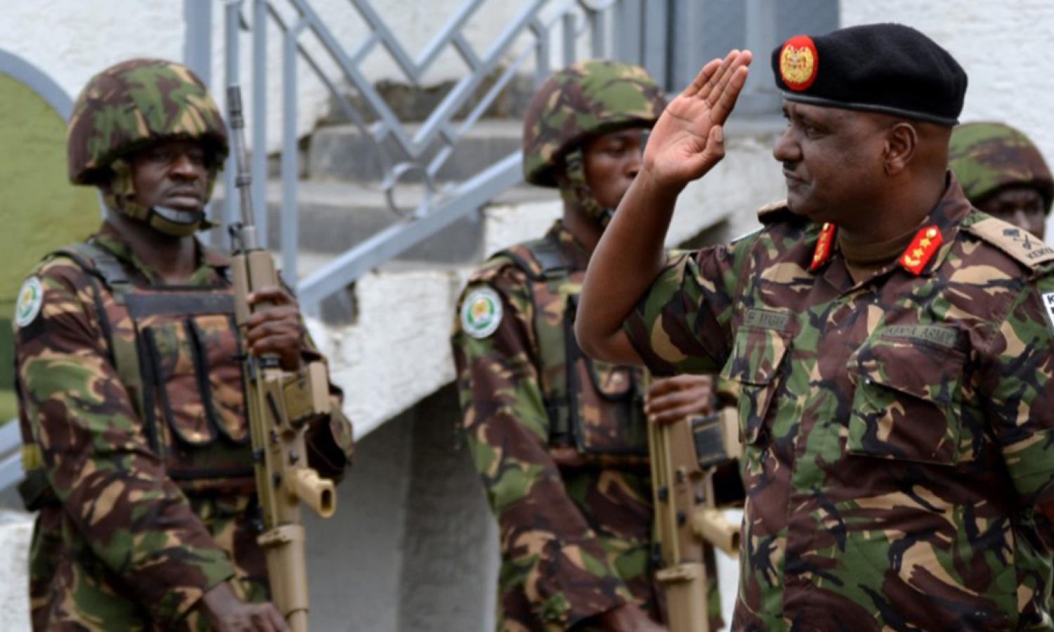 Les militaires de force régionale de la CAE à Goma 