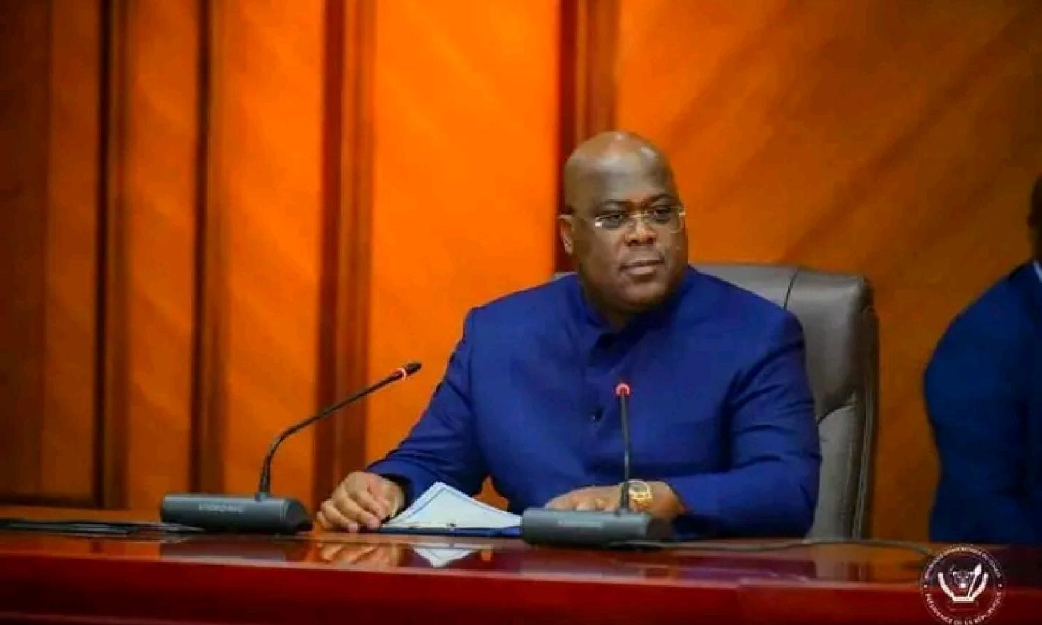 Le chef de l'état Félix-Antoine Tshisekedi Tshilombo 