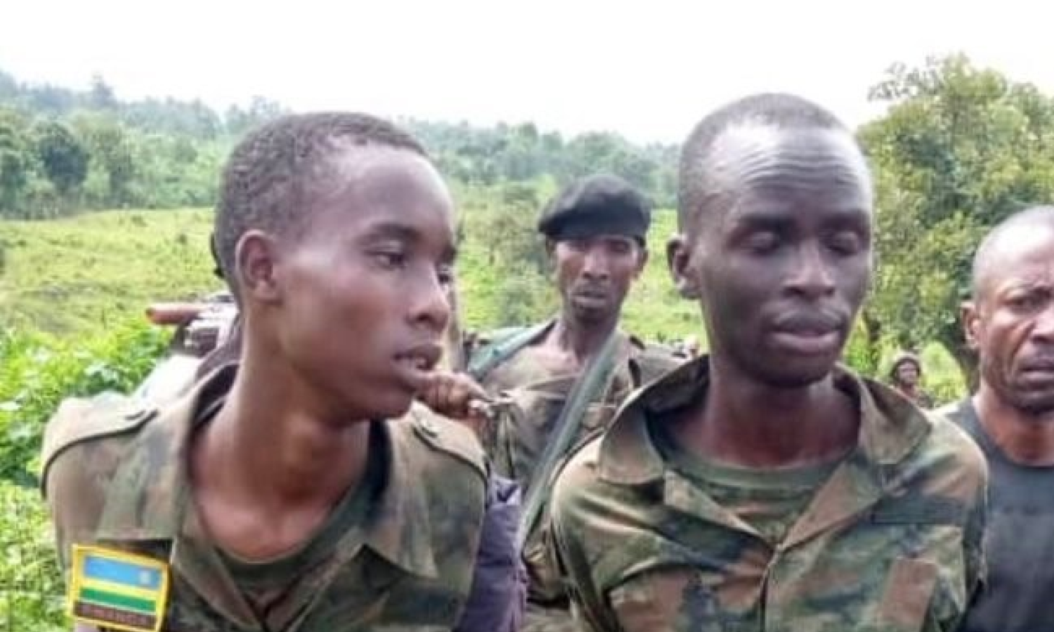 Photo d'illustration de deux militaires rwandais arrêtés au Nord-Kivu 