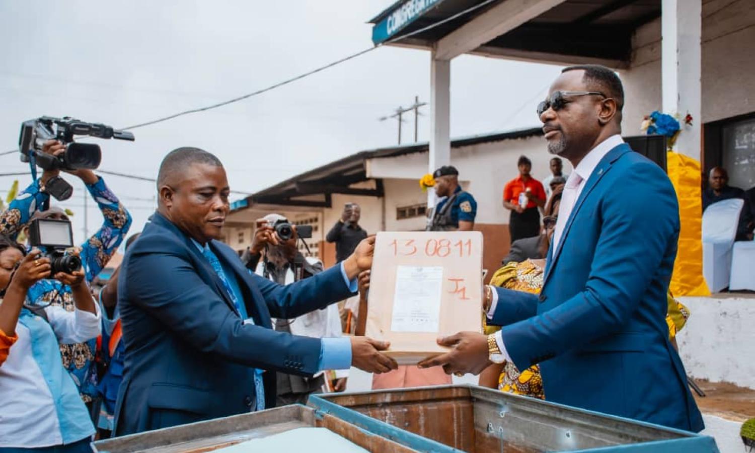 Tony Mwaba à l'occasion du lancement du TENASOSP à Kinshasa.