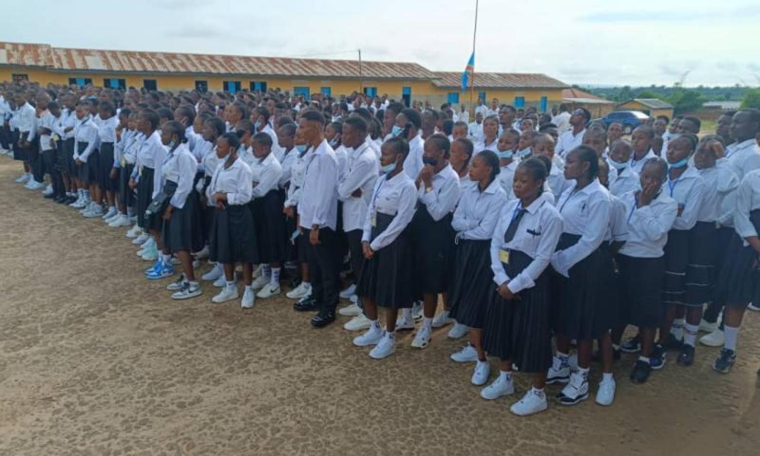 Premier jour des examens d'État à Kinshasa.