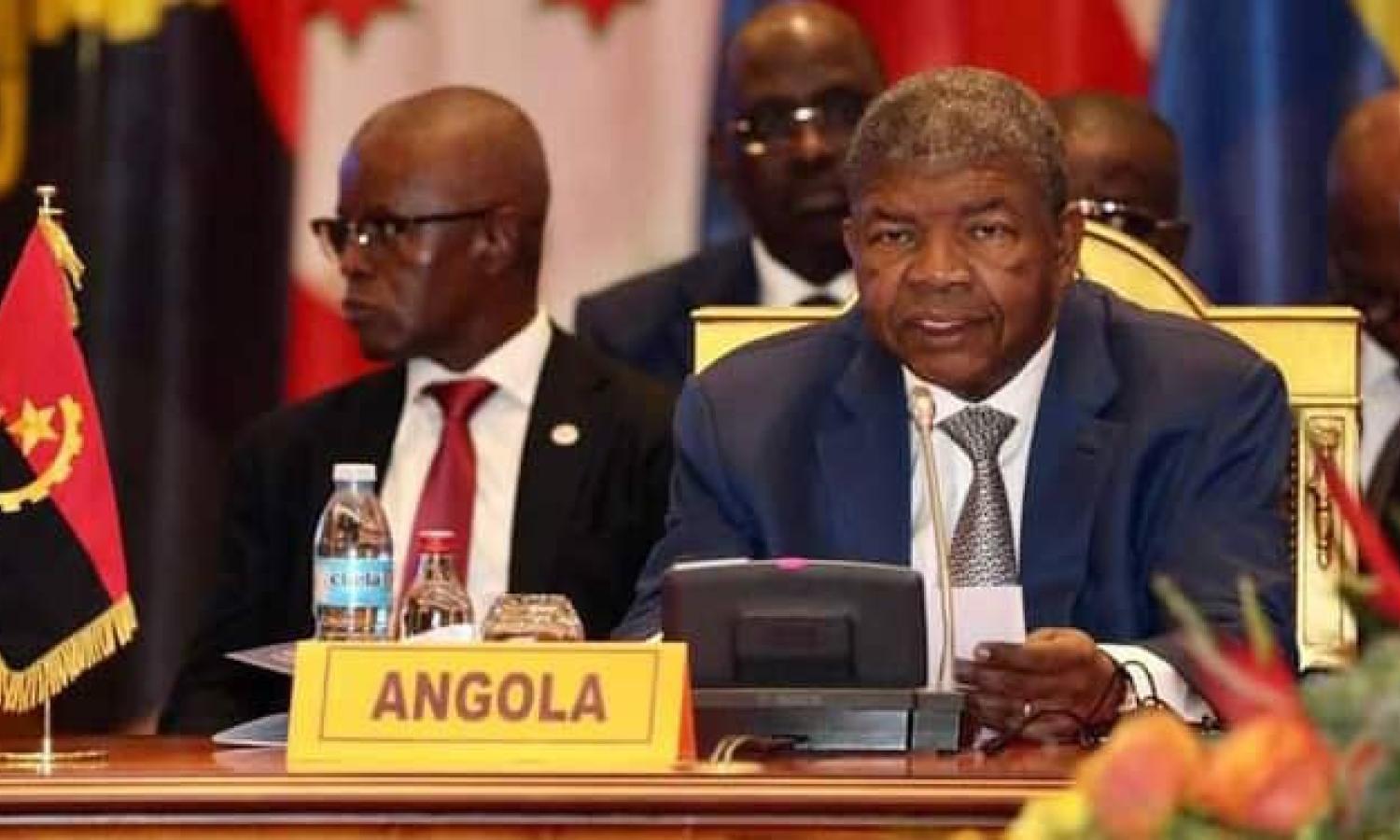 Le président Angolais Joao Lourenço 