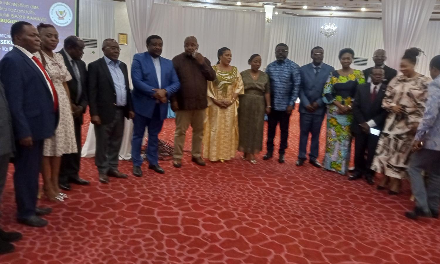 Les membres de la communauté Bashi-Bahavu et les ministres originaires de Sud-Kivu à Kinshasa.