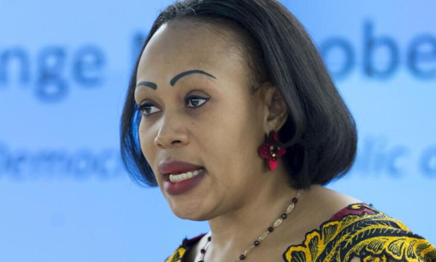La députée déchue à l'Assemblée Nationale,Marie-Ange Mushobekwa.