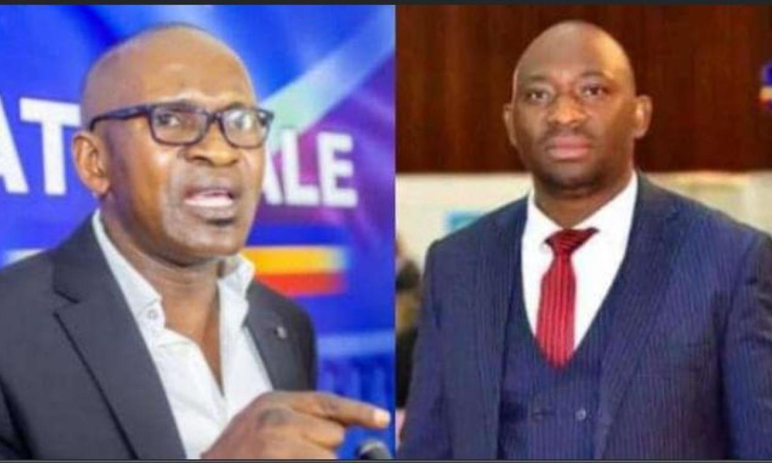 Les députés nationaux Daniel Safu et Germain Mutombo 