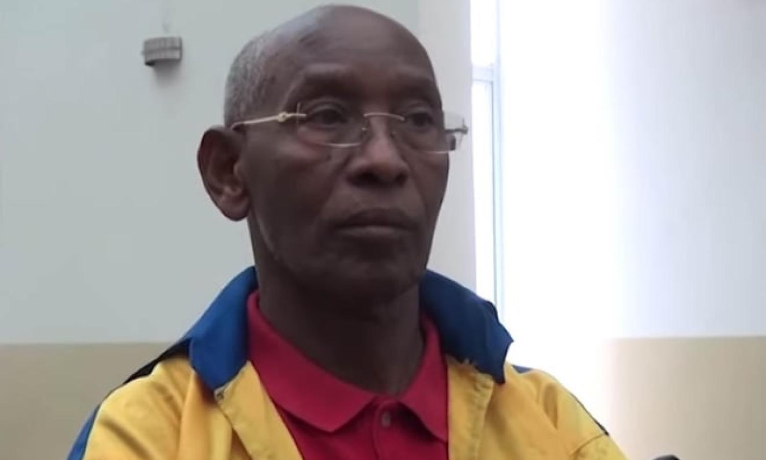 Le député Édouard Mwangachuchu lors de son audience dans la prison militaire de Ndolo.