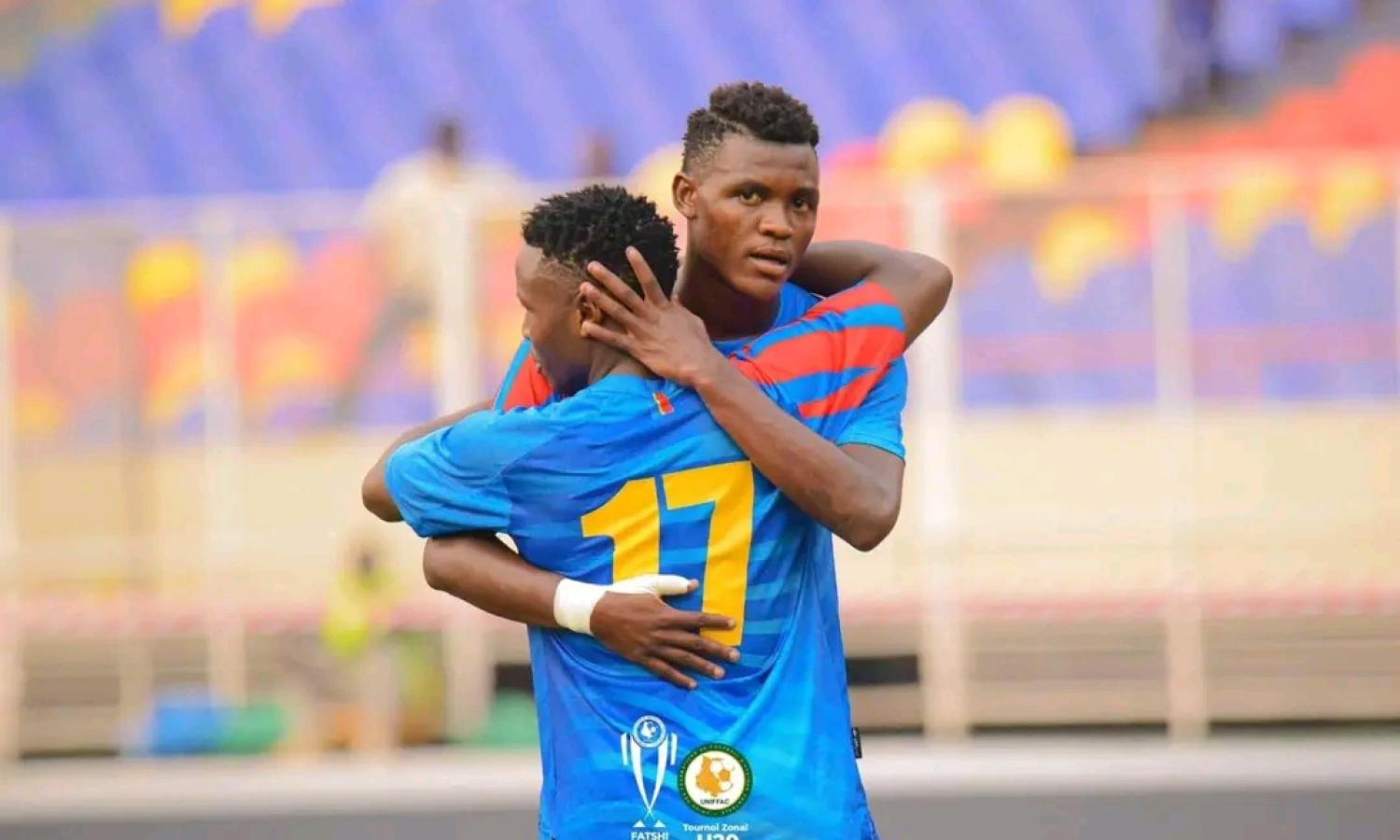 Les Léopards U-20 lors du match RDC-RCA.