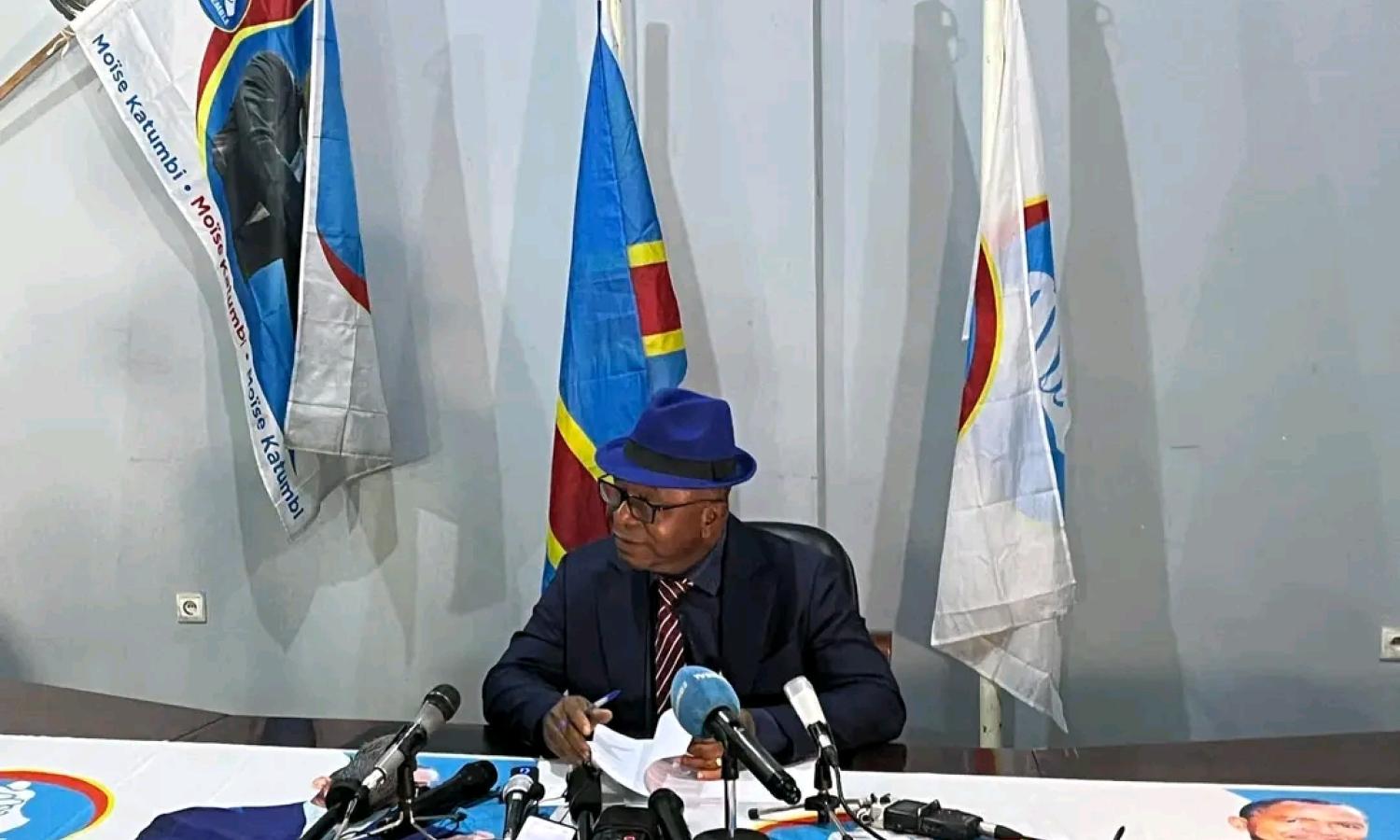 Dieudonné Bolengetenge, secrétaire général d'Ensemble pour la République.
